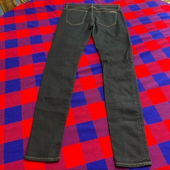 Hudson Women’s Nico Super Skinny Midrise Dark Wash Denim Jeans Size 26 X 30 - Picture 8 of 12